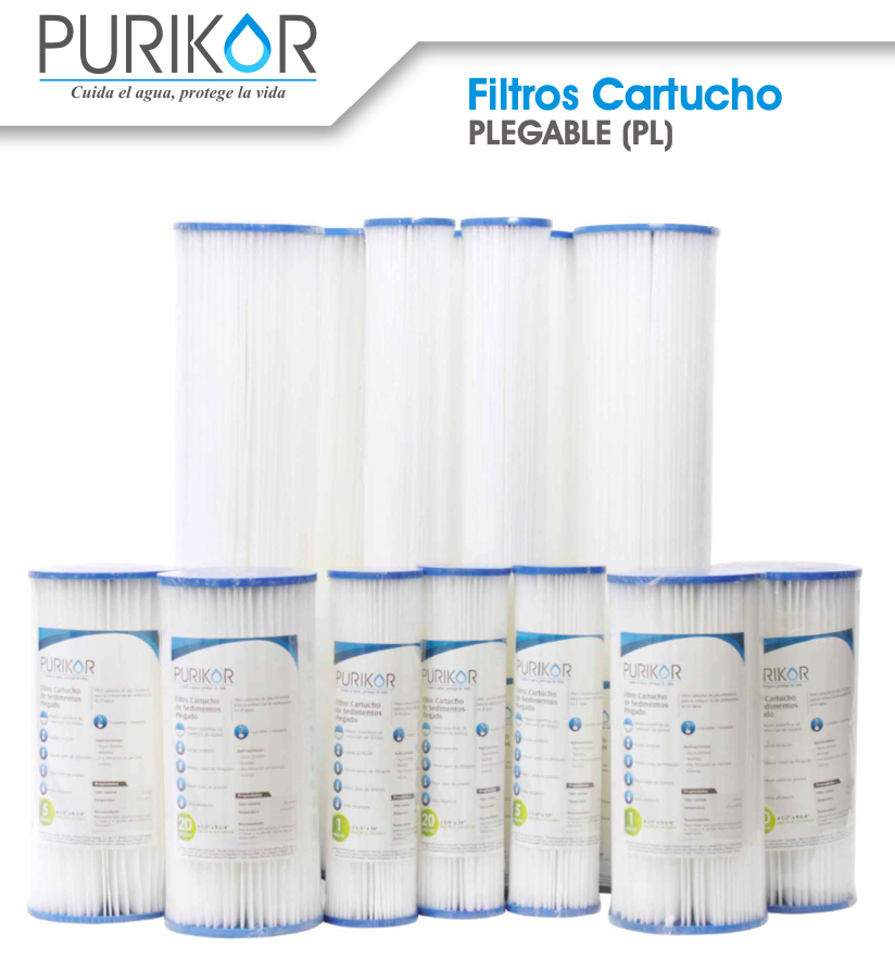 PURIKOR FILTROS CARTUCHOS PLEGABLES